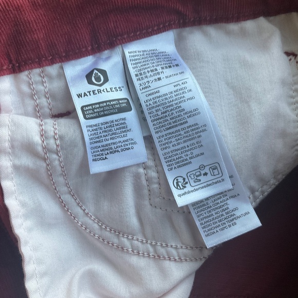 Levi’s 725 HIGH RISE BOOTCUT CORDUROY WOMENS JEANS PANTS NWT - Picture 9 of 13